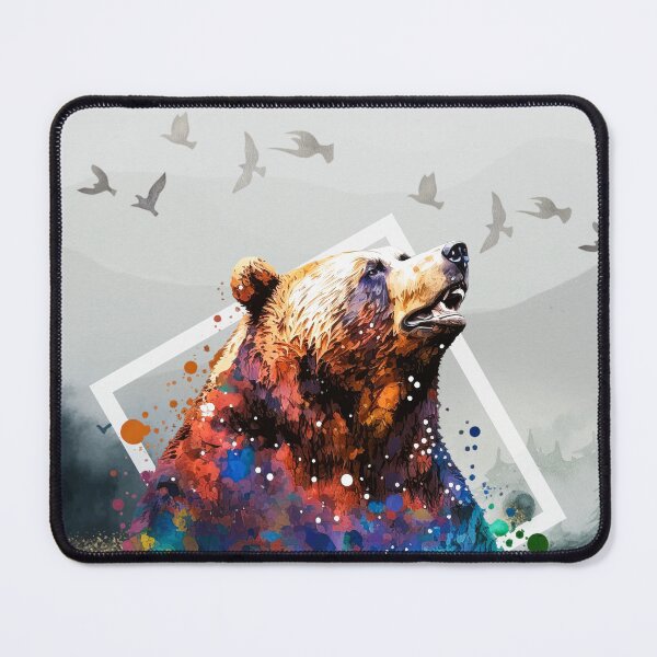 Item preview, Berto the Bear WITH BACKGROUND - Watercolor Animal Series designed and sold by Bolg3r.
