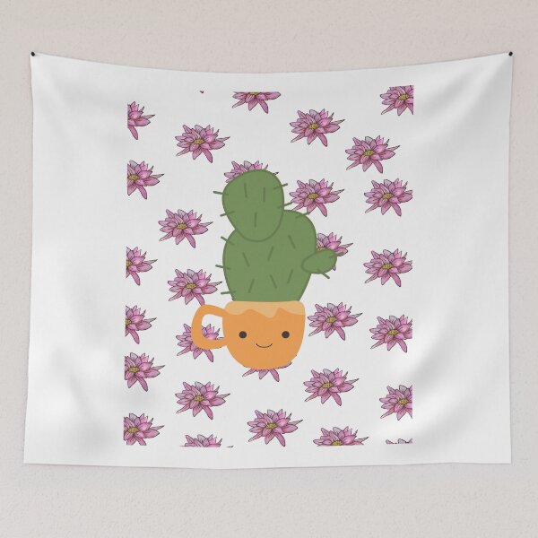 Item preview, Cute cactus with flowers designed and sold by P3113creates.