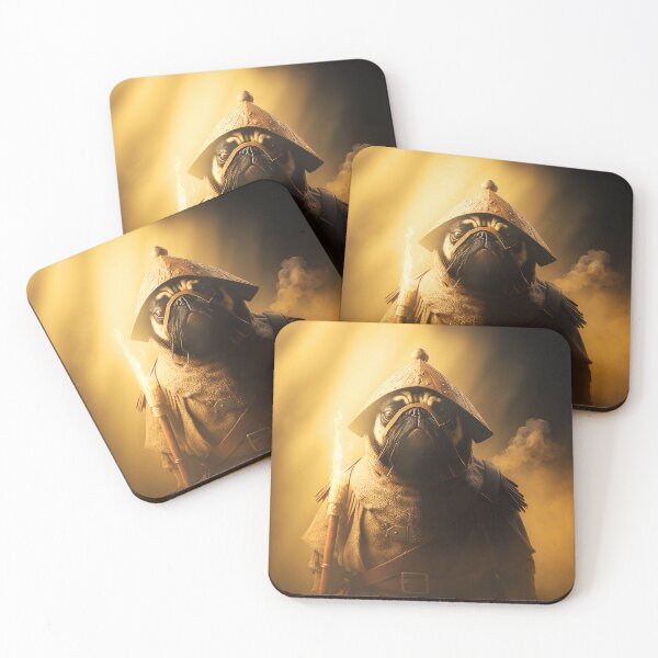 Item preview, Cool Samurai Pug #2 designed and sold by Artistic Pandas.