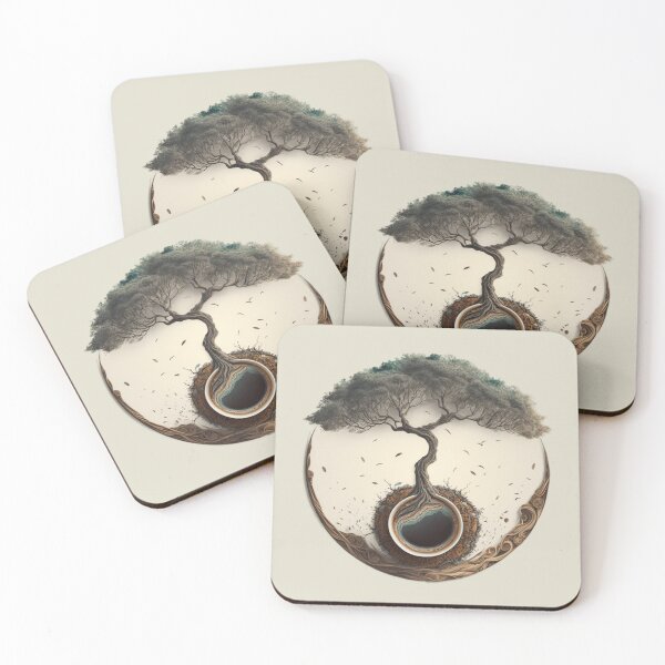 Item preview, tree coffee circle designed and sold by sammgdesign.