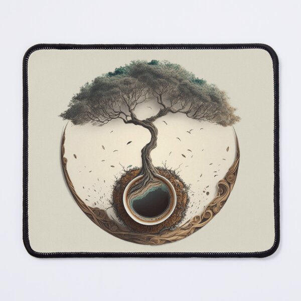 Item preview, tree coffee circle designed and sold by sammgdesign.