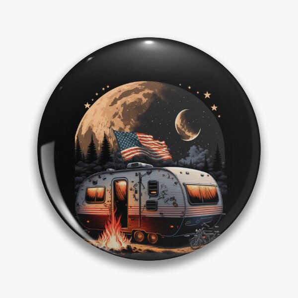 Item preview, Patriotic Campers American Flag designed and sold by druckfun.