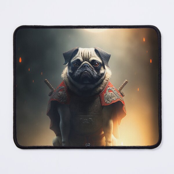 Artikelvorschau, Cool Samurai Pug #5 entworfen und verkauft von Artistic Pandas.