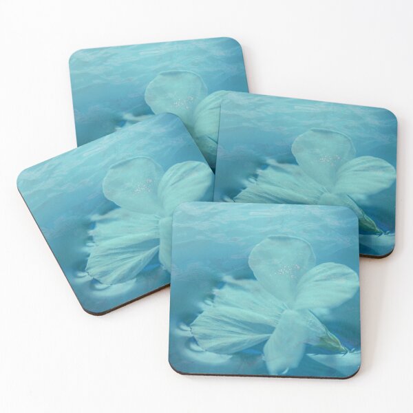 Item preview, Turquoise Flowers Aesthetic - Lily On The Water, Blue Green Turquoise Aesthetic  designed and sold by Flowerartlovers.