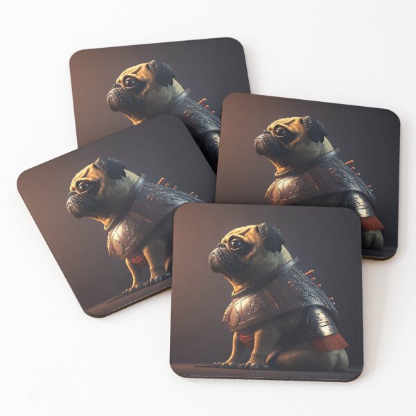 Item preview, Cool Samurai Pug #6 designed and sold by Artistic Pandas.