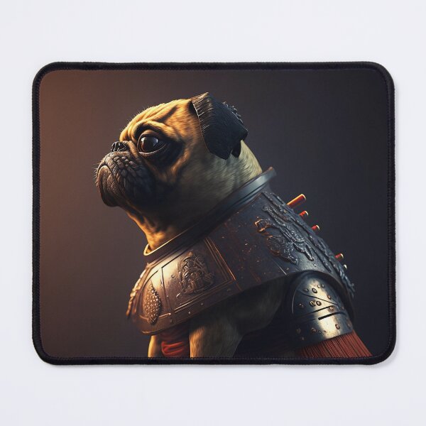 Artikelvorschau, Cool Samurai Pug #6 entworfen und verkauft von Artistic Pandas.