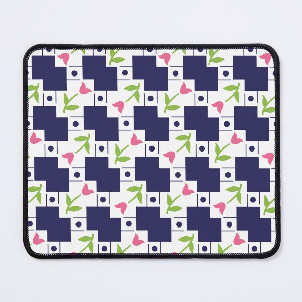 Item preview, 1920s 1930s Art Deco Geometric Pink & Yellow Dutch Tulip Cottagecore designed and sold by GypsyGoonDesign.