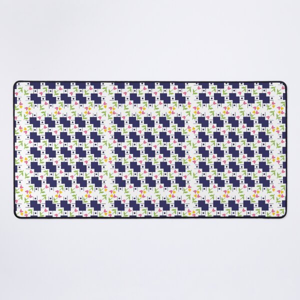 Item preview, 1920s 1930s Art Deco Geometric Pink & Yellow Dutch Tulip Cottagecore designed and sold by GypsyGoonDesign.