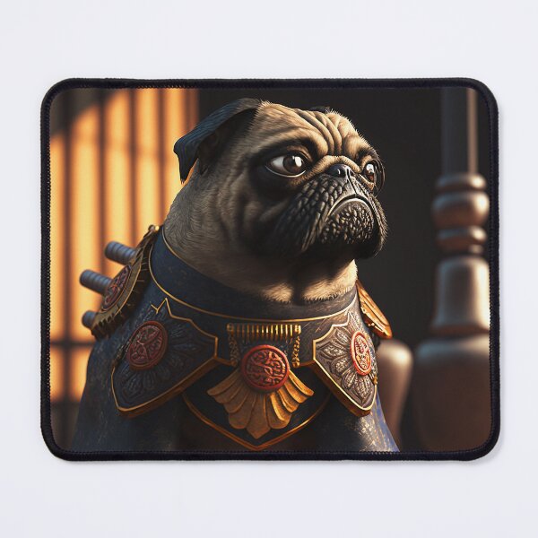 Item preview, Cool Samurai Pug #7 designed and sold by Artistic Pandas.