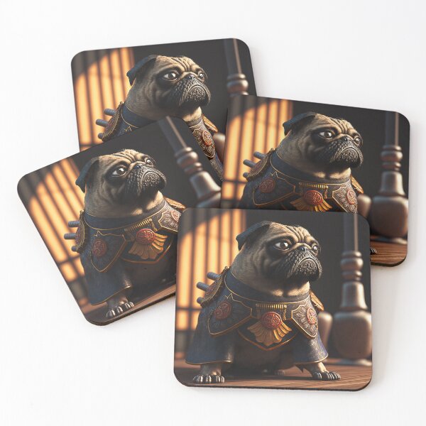 Item preview, Cool Samurai Pug #7 designed and sold by Artistic Pandas.