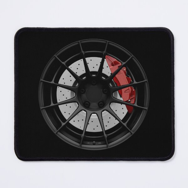 Item preview, Black JDM lightweight racing wheel with red caliper designed and sold by ApexFibers.