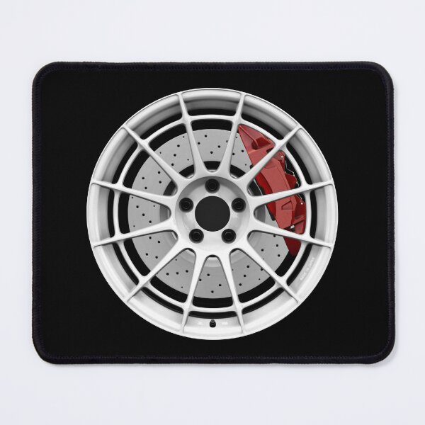 Item preview, White JDM lightweight racing wheel with red caliper designed and sold by ApexFibers.