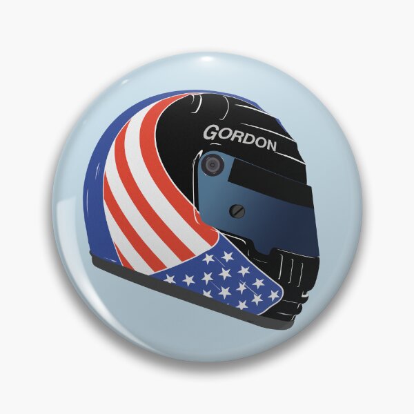 Item preview, All American | Robby Gordon helmet designed and sold by MotorsportMerch.
