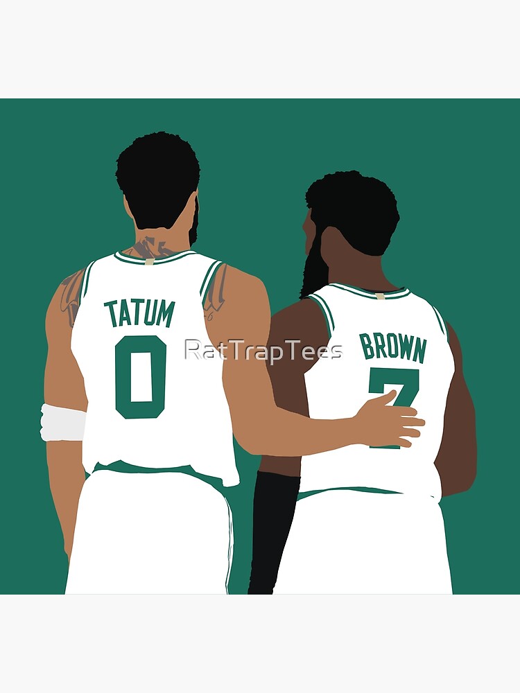 Jayson Tatum Pointing Up (White) Poster for Sale by RatTrapTees