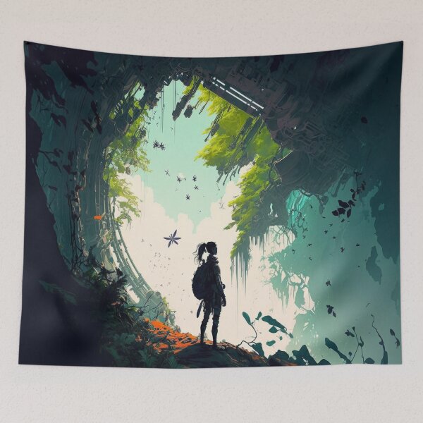 Item preview, Lonely Girl in a twisted city  designed and sold by Hestilyass.