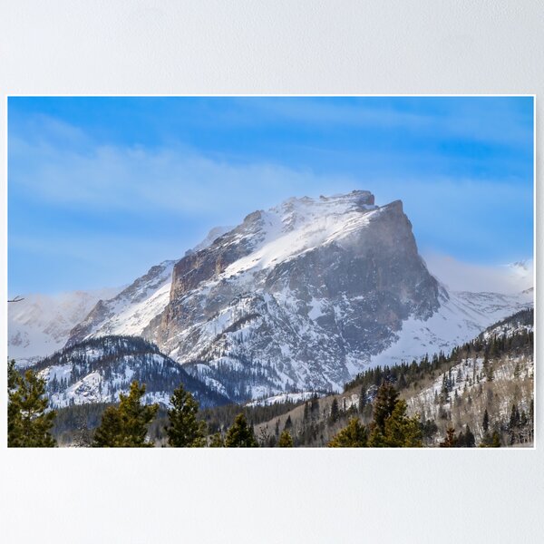 Majestic Mountain Peak: Snow-capped Summit and Rugged Trail -  Canada