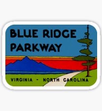 Blue Ridge Parkway Virginia North Carolina Vintage Travel Decal Sticker