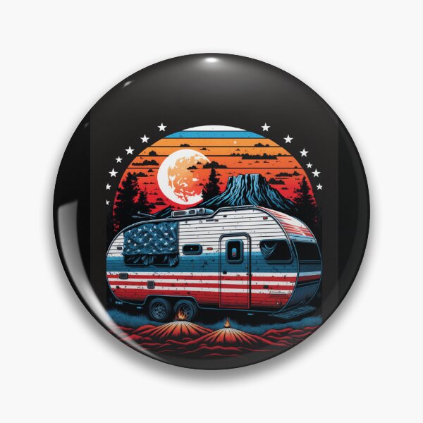 Item preview, Patriotic Campers American Flag designed and sold by druckfun.