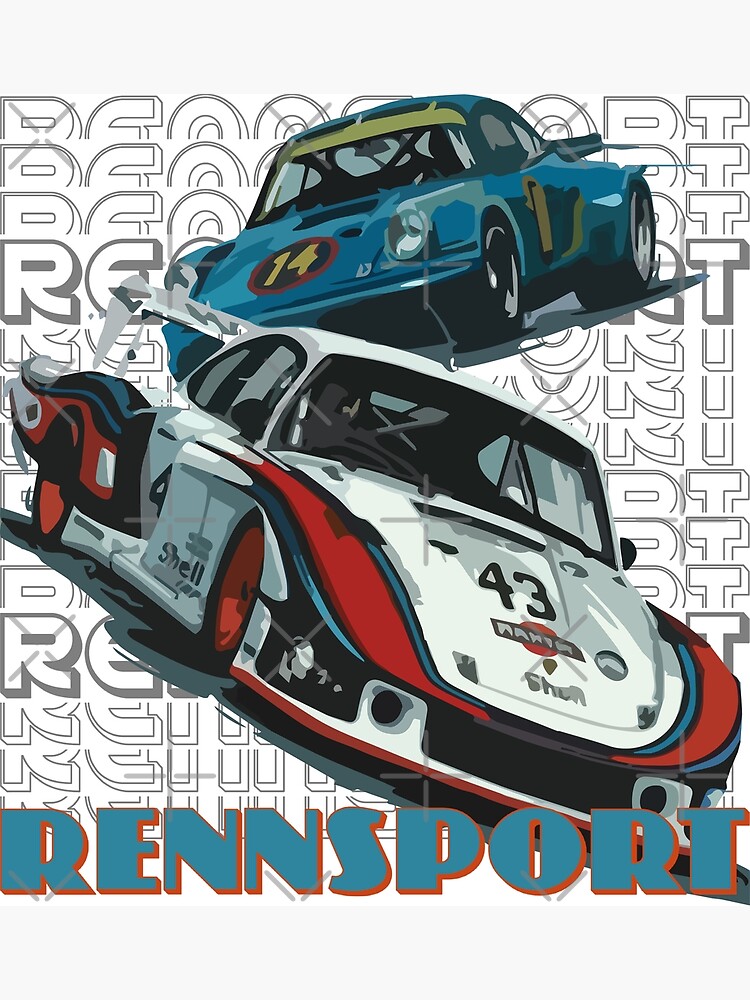 German  Porsche Le Mans 24 hours 1979 Poster