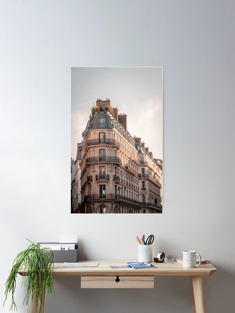 Paris rooftop square photo paris photography Paris architecture french building parisian factory oversized large wall art Valentines day gift