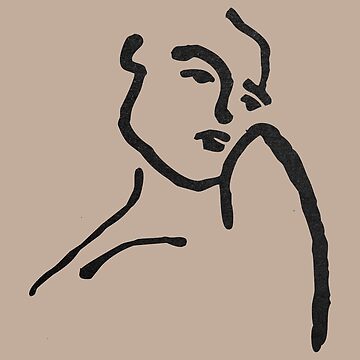Imagen de la obra Ink illustration of woman portrait de iStarDesign