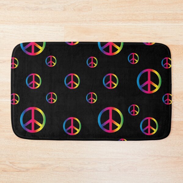 Item preview, Peace symbol pattern in bright colors hippie style 60s designed and sold by Martapp.