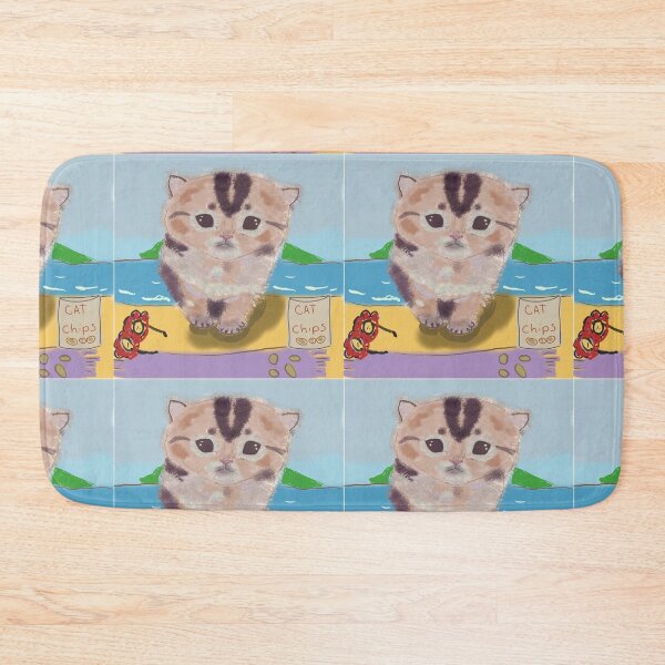 Item preview, Cute kitten at the beach designed and sold by Jacinta hunt.