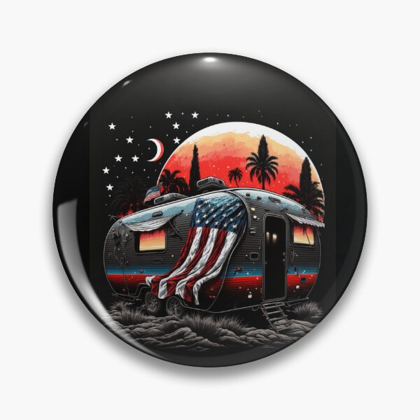Item preview, Patriotic Campers American Flag designed and sold by druckfun.