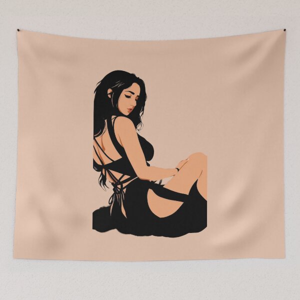 Item preview, Sexy woman in black dress. designed and sold by BDSMlovers.
