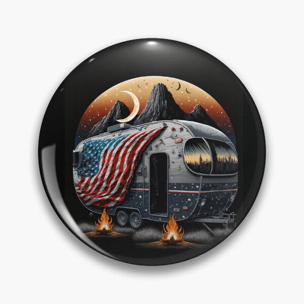 Item preview, Patriotic Campers American Flag designed and sold by druckfun.
