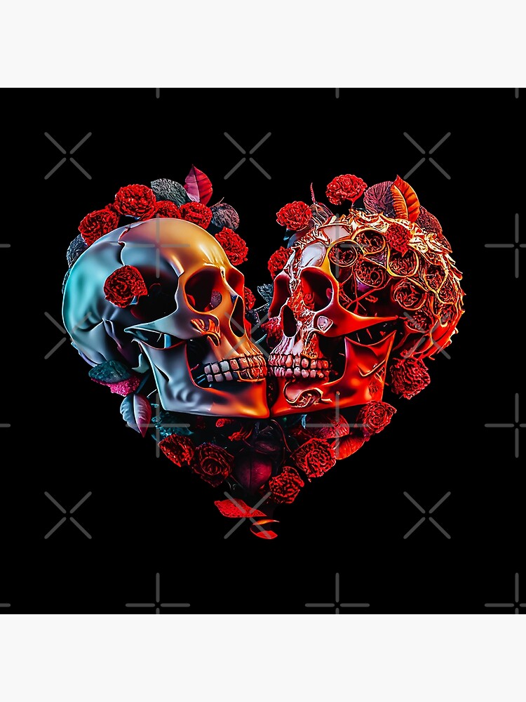 Thumbnail 4 of 4, Pillow, Lovers in the Dark Side designed and sold by POST-VANITAS.