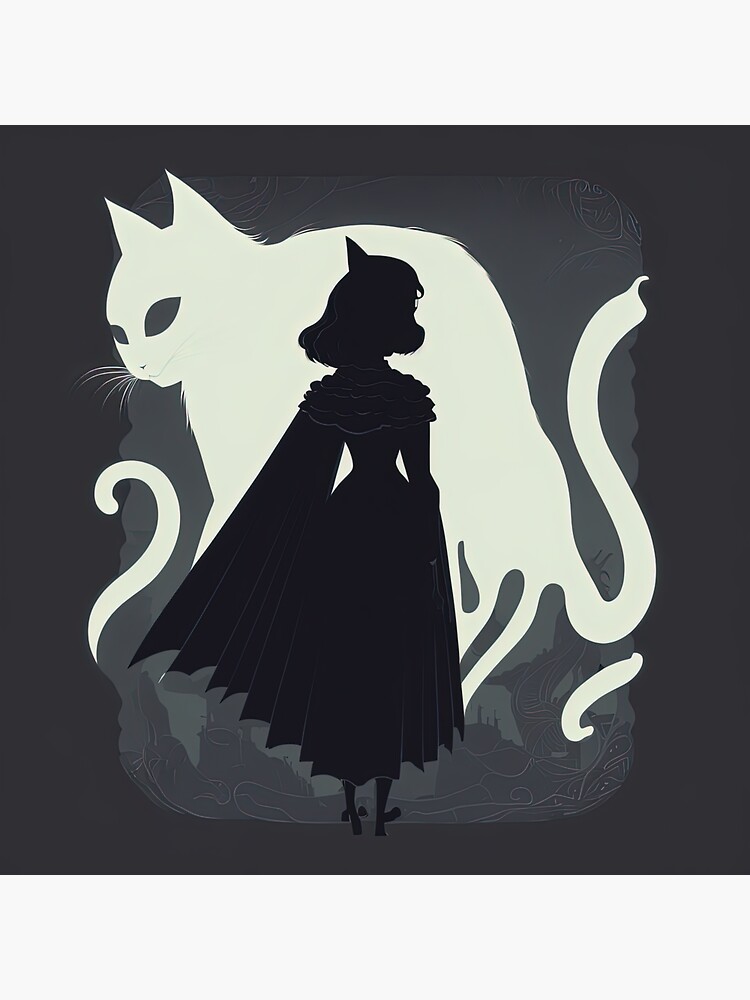 "black cat ghost" Sticker for Sale by Chillapy Redbubble