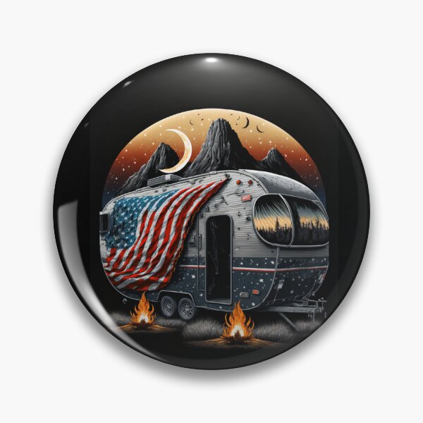 Item preview, Patriotic Campers American Flag designed and sold by druckfun.