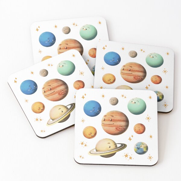 Item preview, Planets of Solar System Pack with stars cute kawaii - learn astronomy gift designed and sold by celestevolta.