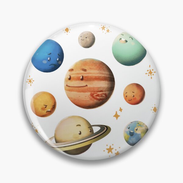 Item preview, Planets of Solar System Pack with stars cute kawaii - learn astronomy gift designed and sold by celestevolta.