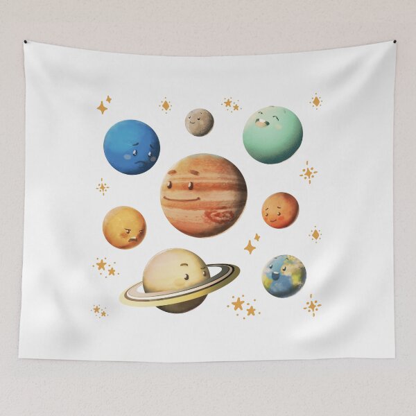 Item preview, Planets of Solar System Pack with stars cute kawaii - learn astronomy gift designed and sold by celestevolta.