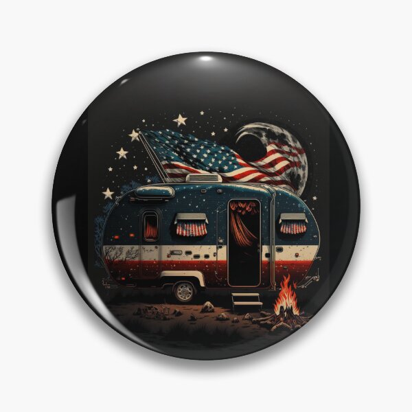 Item preview, Patriotic Campers American Flag designed and sold by druckfun.