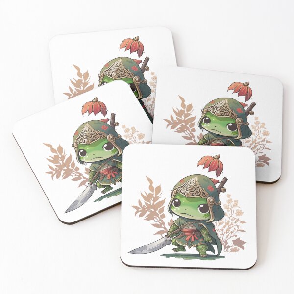 Item preview, Fierce Warrior Frog - Asian Inspired Sticker designed and sold by Cute Critters Stickers.