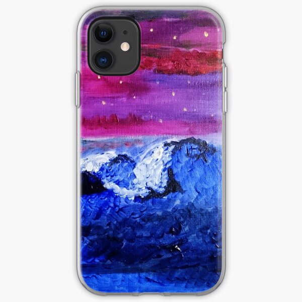 Night landscape iPhone Soft Case