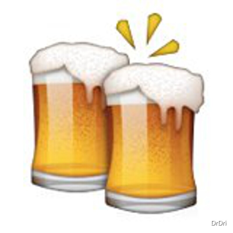"Bier Emoji" Leinwanddrucke von DrDri Redbubble