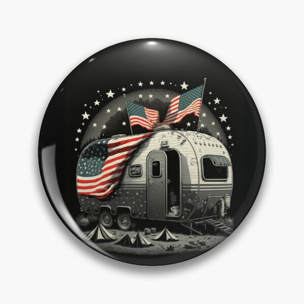 Item preview, Patriotic Campers American Flag designed and sold by druckfun.
