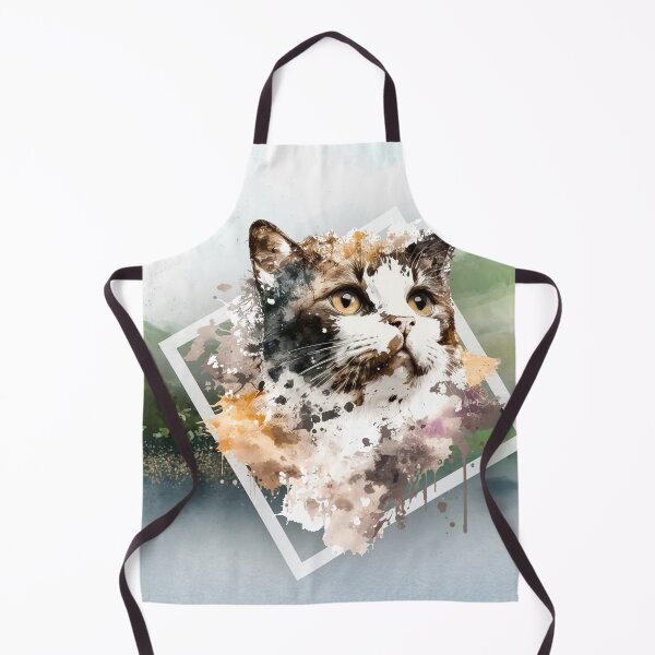 Item preview, Nala the cat WITH BACKGROUND - Watercolor Animal Series designed and sold by Bolg3r.