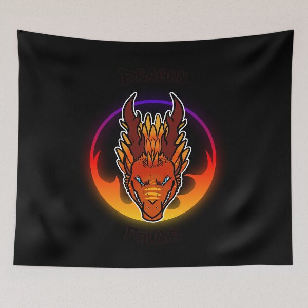 Item preview, dragon power, dragon face art,fantasy very cool dragon, mythical animal designed and sold by allycat57.