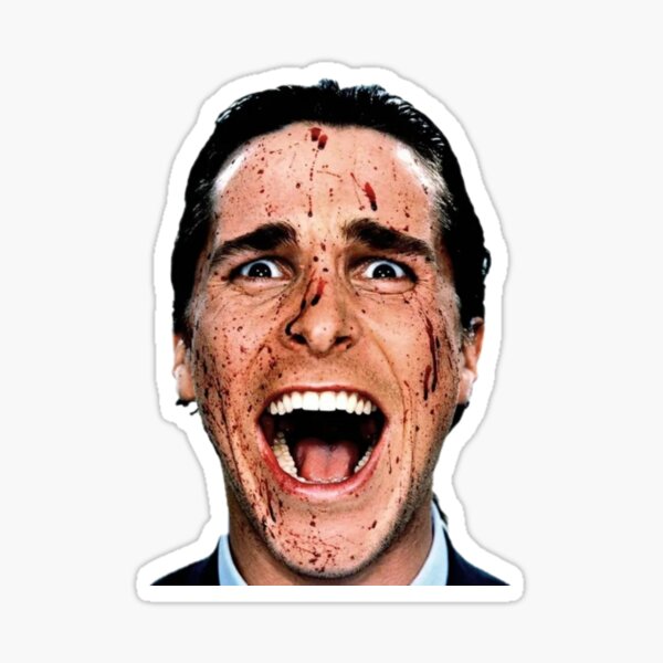 Patrick Bateman He just like me fr Sticker for Sale by 2KCo