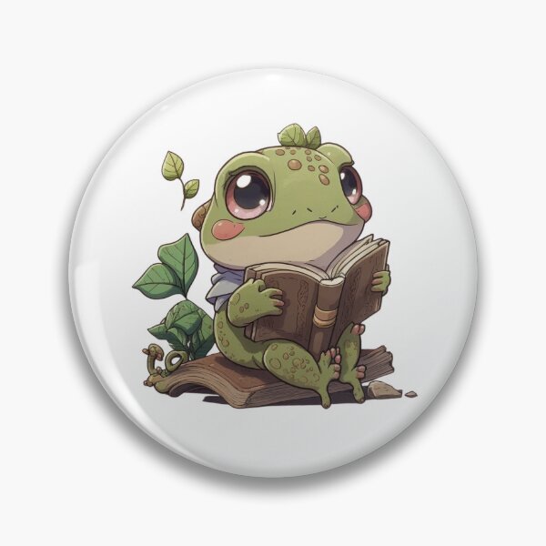 Item preview, Frog Librarian designed and sold by Cute Critters Stickers.