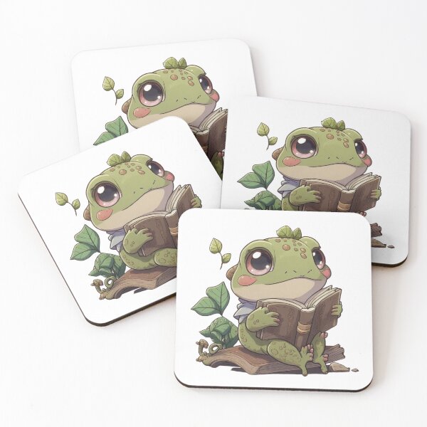 Item preview, Frog Librarian designed and sold by Cute Critters Stickers.