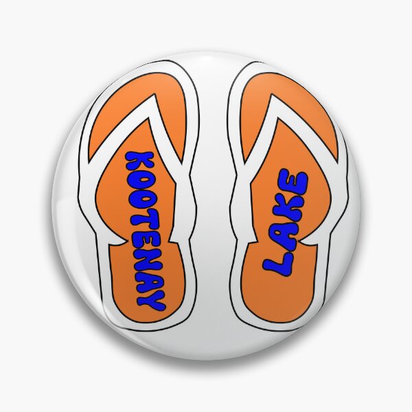Item preview, Kootenay Lake Flip Flop Sandals Beach Summer designed and sold by HatzicTshirts.
