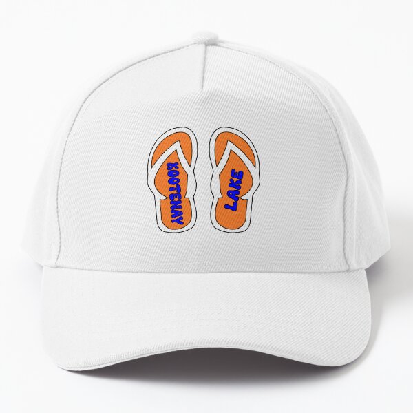 Vista previa del artículo con la obra «Kootenay Lake Flip Flop Sandalias Playa Verano», diseñado y vendido por HatzicTshirts.