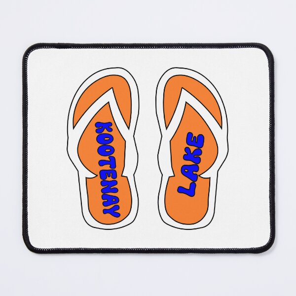 Item preview, Kootenay Lake Flip Flop Sandals Beach Summer designed and sold by HatzicTshirts.