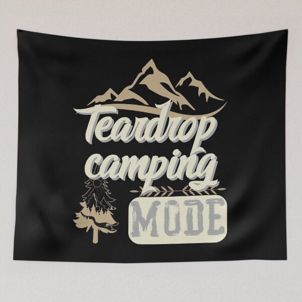 Item preview, teardrop camping mode, forest river sun inside tree pine designed and sold by movie-popcorn.